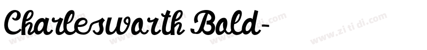 Charlesworth Bold字体转换